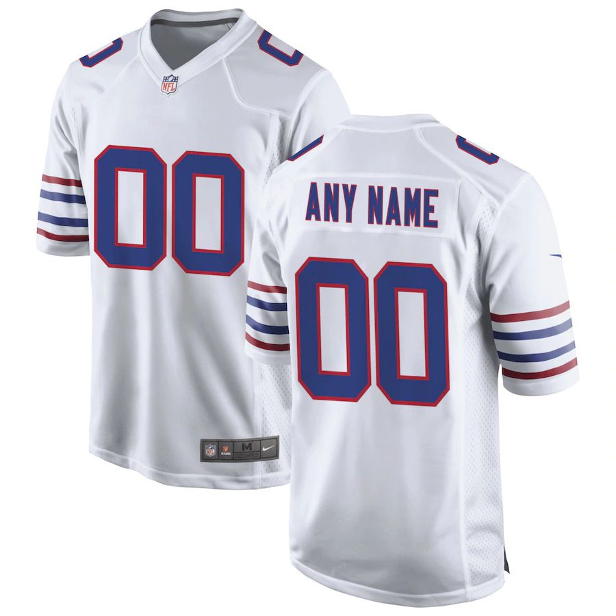 Cheap Men Buffalo Bills Nike White Alternate Custom Game NFL Jersey